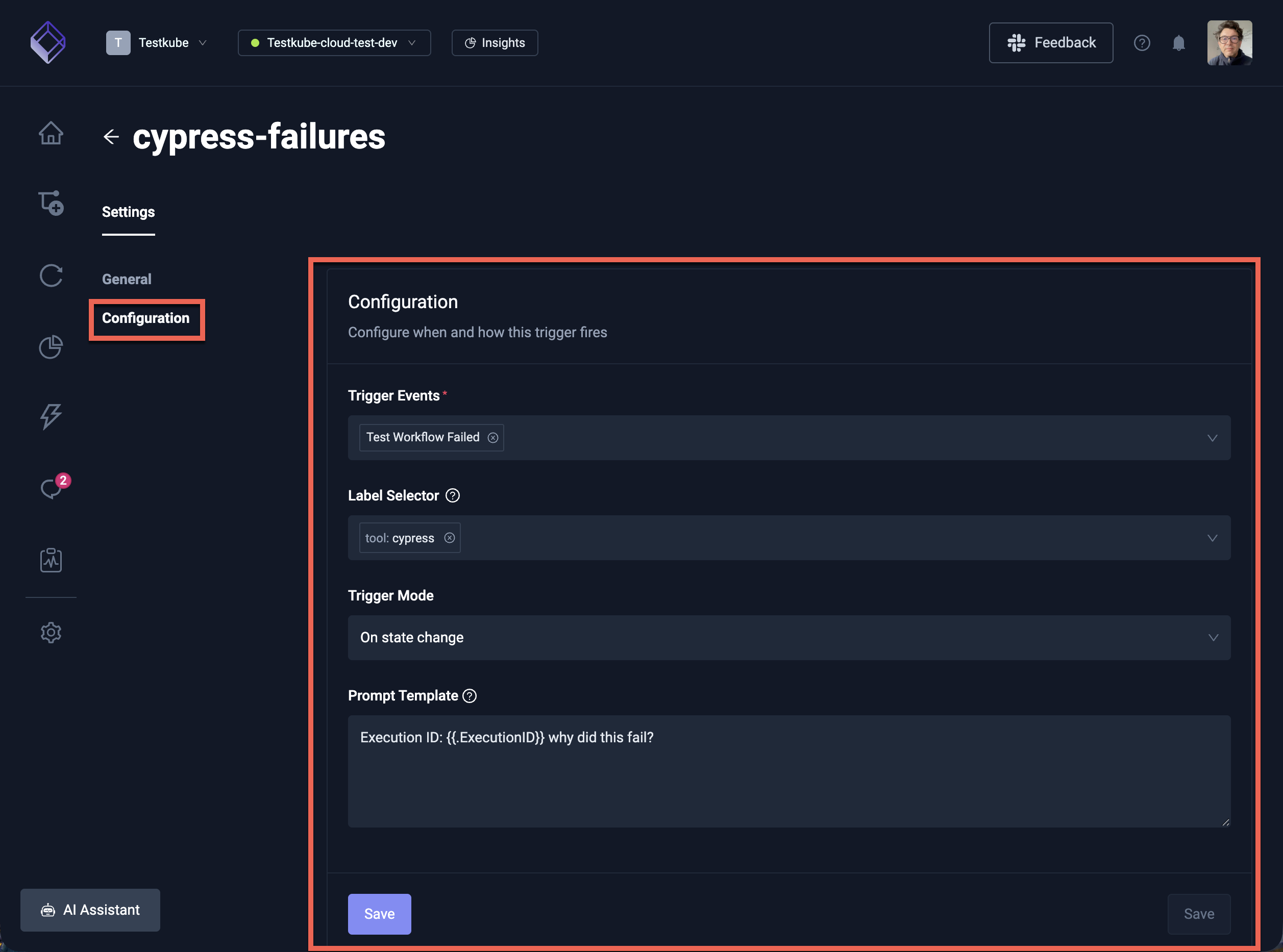 AI Trigger Details